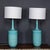 Vintage French Blue Ceramic Table Lamps, 1970, Set of 2 For Sale - Image 12 of 13