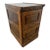 Vintage Tiger Oak File Cabinet Two Drawers One Locks Paneled Sides Legal Size For Sale