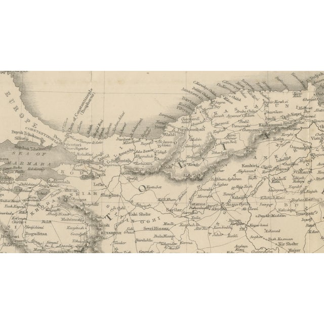 Paper John Tallis, Map of Asia Minor, 1850 For Sale - Image 7 of 11