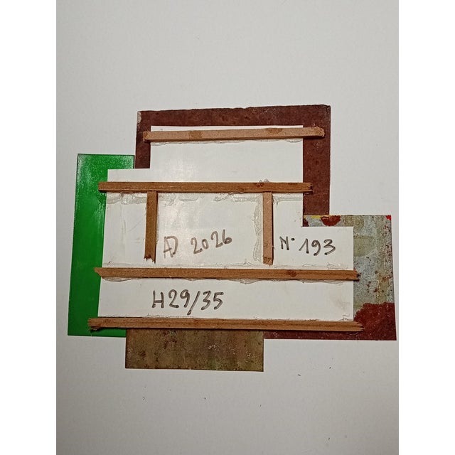 Contemporary Abstract Oil, Tempera, Aerosol, Rust on Metal "N 193" by Andre Debono For Sale - Image 11 of 11