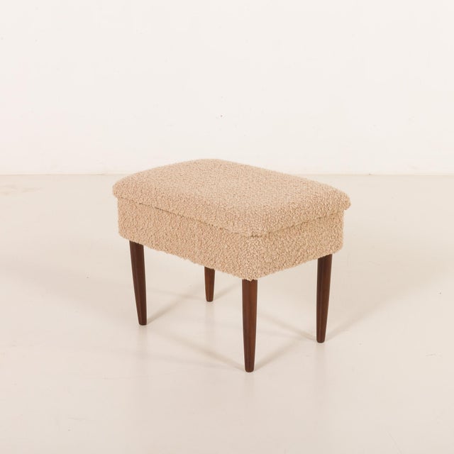 Mid-Century Modern Danish Ottoman, 1960s For Sale - Image 6 of 15