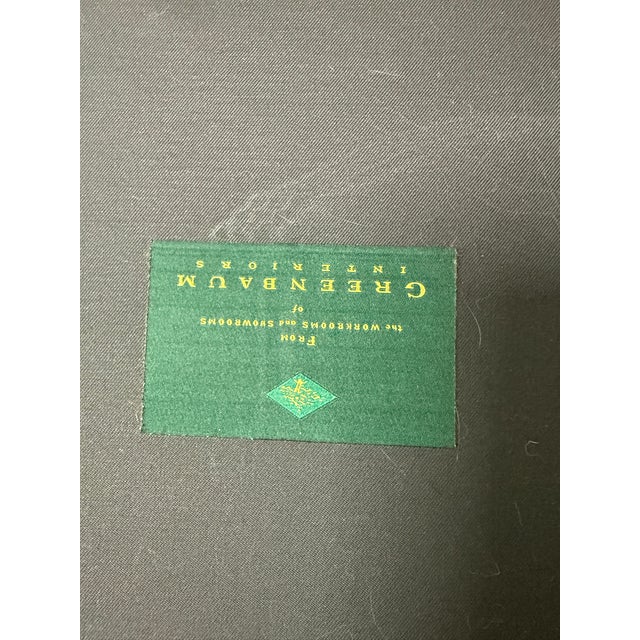 Salmon Greenbaum Interiors Upholstered Lounge Chair With Ottoman For Sale - Image 8 of 9