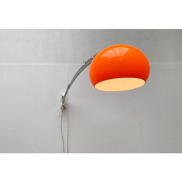 Mid-Century Space Age Extendable Arc Wall Lamp, 1960s For Sale - Image 4 of 18