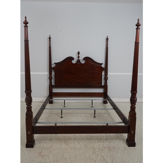 Age: Approx: 25 Years Old Details: Model 172 Mahogany Fine Carved Details High Quality Construction Pediment Top w. Finial...