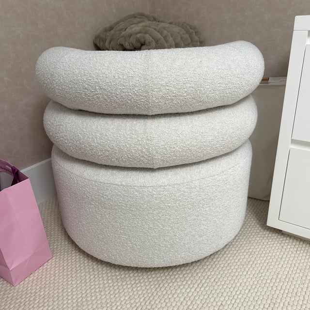 Modern Modern Boucle Swivel Accent Chair For Sale - Image 3 of 12