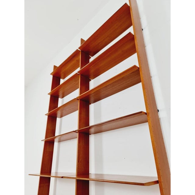 Vintage German Teak Bookshelf, 1960s For Sale - Image 5 of 11