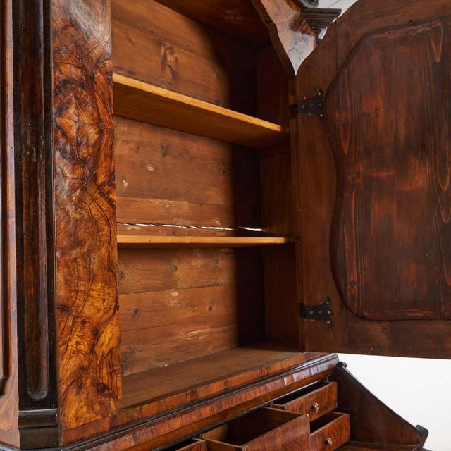 Brown Secretaire, Lombardo, Italy, 1700s For Sale - Image 8 of 16