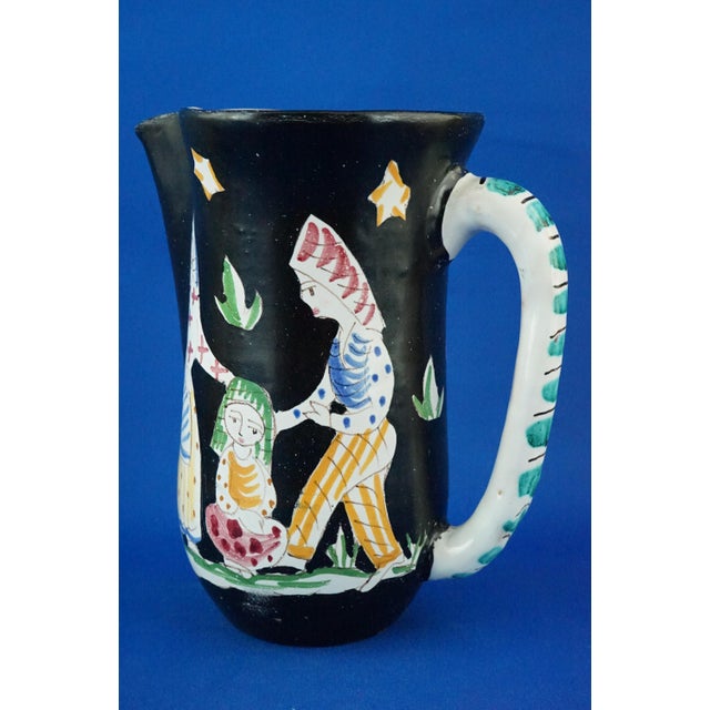 20th Century Ceramic Jug by the Cas Vietri Factory, Italy, 1960s For Sale - Image 3 of 18