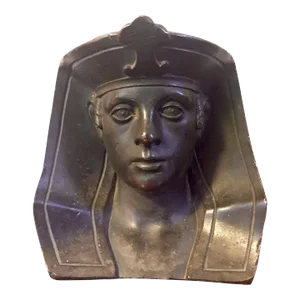 Antique 19th Century Grand Tour French Egyptian Revival Bronze Bust of Pharaoh