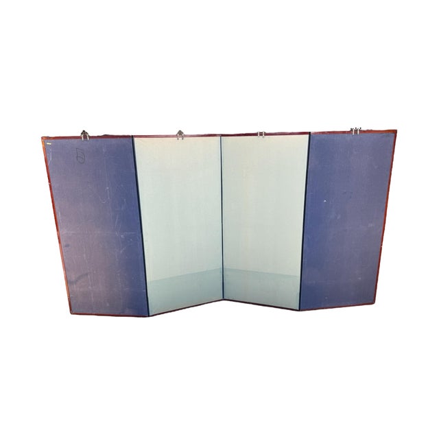 Wood Vintage Authentic Korean Chaekgeori Munbangdo Four Panel Scholar Screen For Sale - Image 7 of 12