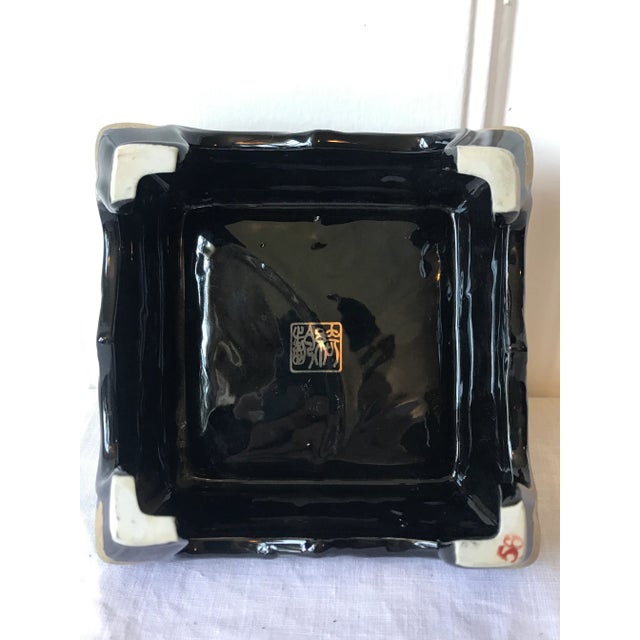 1980s Ceramic Chinoiserie Stand/ Platform For Sale - Image 4 of 5