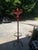 Wood Red Wooden Vintage Hat/Coat Rack, Slight Condition Issue For Sale - Image 7 of 7