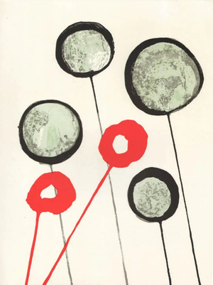 Calder Original Lithograph Dm04156 Derriere Le Miroir 1966