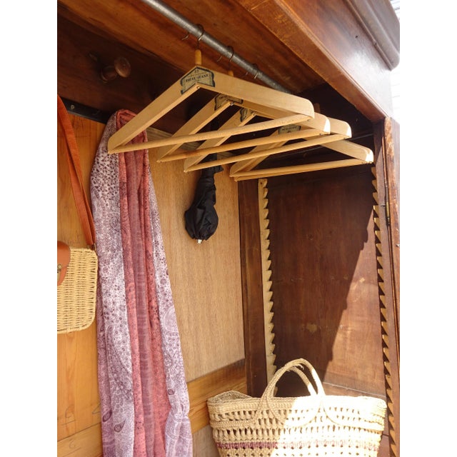 Large Parisian Oak Wardrobe For Sale - Image 17 of 18