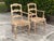 French Provincial Vintage Louis XV-Style Carved Accent Chairs With Rush Seats, Pair For Sale - Image 3 of 12