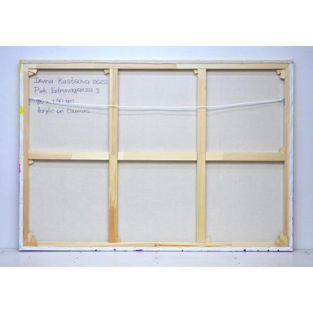 Pink Pink Extravaganza 3.Modern Original Hand Painting. For Sale - Image 8 of 11