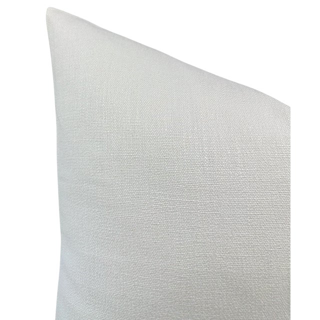 Modern Piet Performance Pillow Cover in Ivory, 22x22 Pillow For Sale - Image 3 of 3