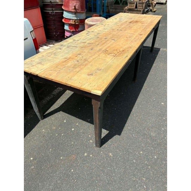 Dining Table in Fir Wood, 1960s For Sale - Image 10 of 11