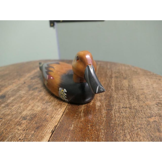 Chinese Painted and Decoy Duck, 1900 For Sale - Image 6 of 9