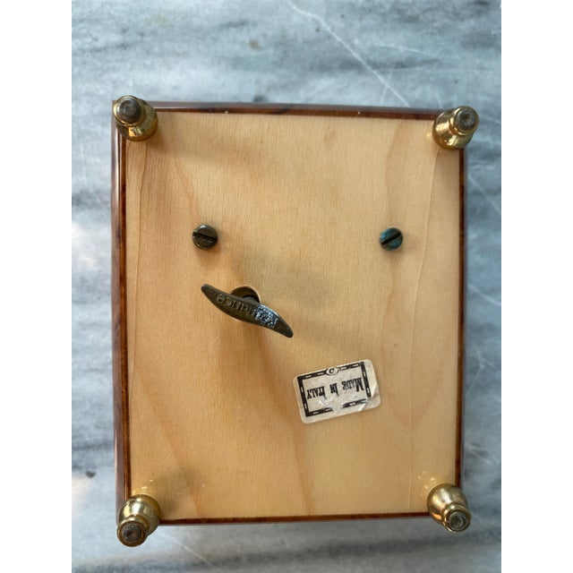 Camel Late 20th Century “Romance” Italian Wooden Music Jewelry Box For Sale - Image 8 of 8