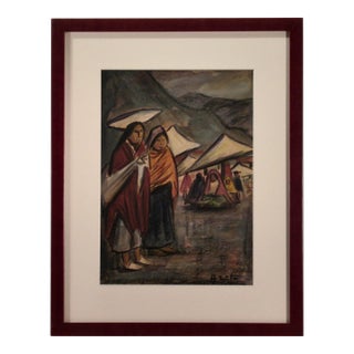 Arturo Nieto, Otavalo Market, C.1970 For Sale
