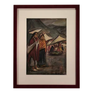 Arturo Nieto, Otavalo Market, C.1970