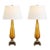 Amber Vintage Murano Teardrop Lamps – A Pair For Sale