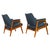1960s Pair Danish MId Century Modern Arm Chairs Attributed to Karl-Erik Ekselius for Joc Möbler 1960 For Sale - Image 5 of 14