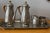 Wood Anitque English Tudric Pewter Ware Tea Service Set for Liberty and Co For Sale - Image 7 of 12