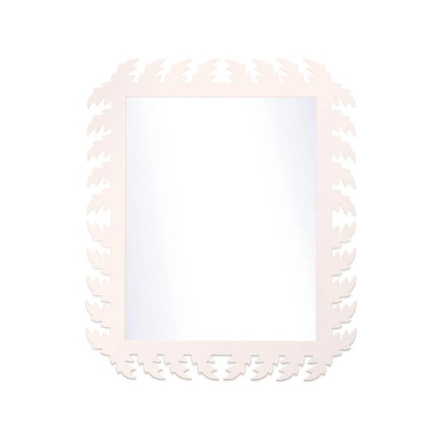 Contemporary Fleur Home Audubon Rectangle Mirror in Frosted Petal, 24x38 For Sale - Image 3 of 3