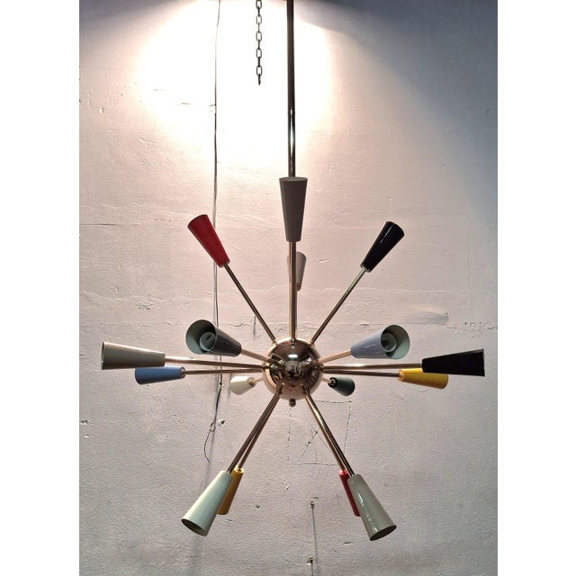 Vintage Sputnik Chandelier, 1970s For Sale - Image 3 of 9