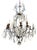Louis XV Napoleon III Chandelier with Cut Rock Crystal, France, 1880 For Sale