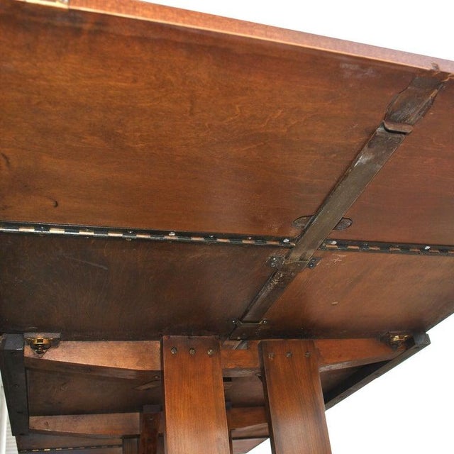 Brown 1930s Art Deco Gilbert Rohde Heywood Wakefield Extension Dining Table For Sale - Image 8 of 9