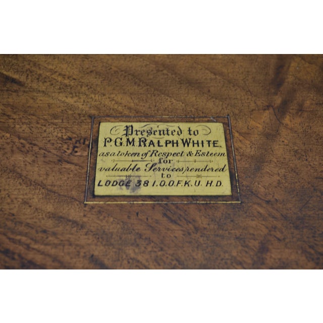 19th Century 19th Century English Writing Box With Brass Banding For Sale - Image 5 of 5