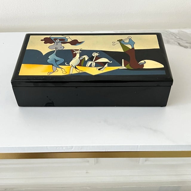 MCM Picasso ‘Joy of Life’ Lacquered Box – Abstract Cubist Design For Sale - Image 9 of 12