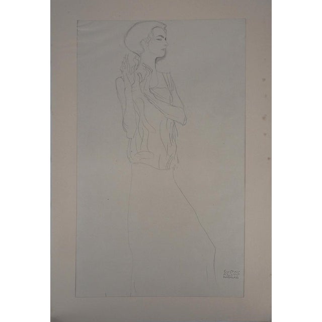 Gustav Klimt, Actress, 1919, Signed Lithograph For Sale - Image 6 of 6