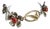 Mid 20th Century Sterling Floral Link Bracelet For Sale