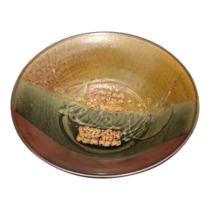 1970s Hand Made Decorative Ceramic Bowl