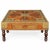 Mid-Century Anglo-Indian Carved Teak and Brass Coffee Table For Sale In Atlanta - Image 6 of 6
