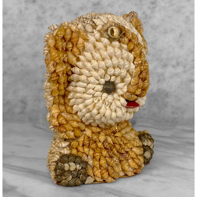 Boho Chic Vintage Boho Coastal Elephant Seashell Sculpture For Sale - Image 3 of 10