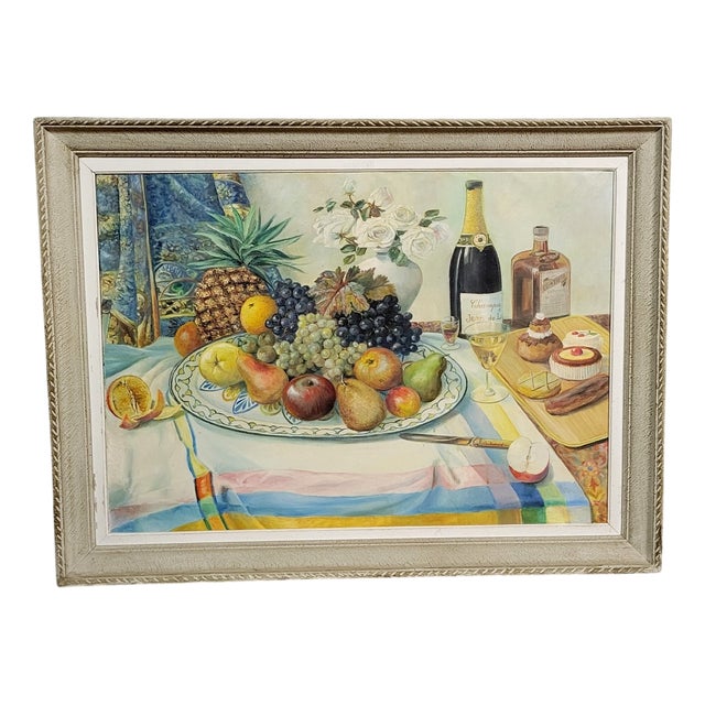 Georges Marcel Renard, Still Life, 1890s, Oil on Canvas, Framed For Sale