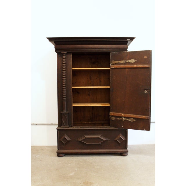 Gothic 17th Century Swedish Baroque Wardrobe / Salon Cabinet For Sale - Image 3 of 12