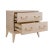Contemporary Matthew Izzo Home - Kenna Cerused Oak Two Drawer Side Table With Brass Handles For Sale - Image 3 of 5