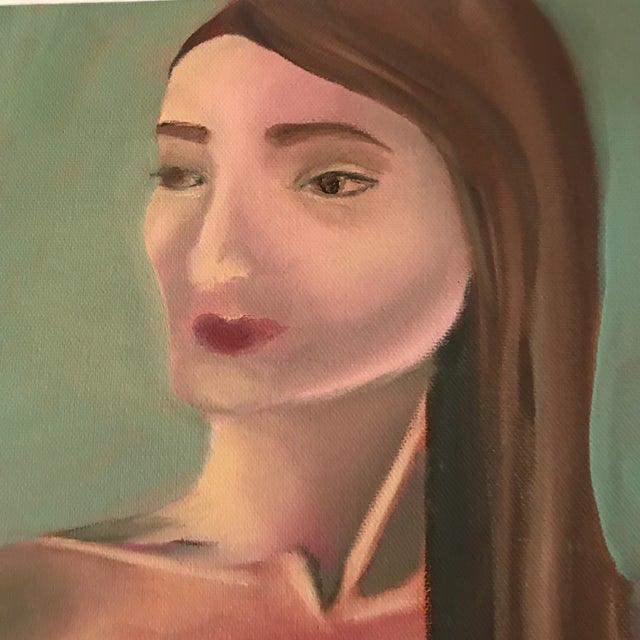 Lovely nude study with an abstract or surrealistic edge made at the famed Art Students League in NYC.