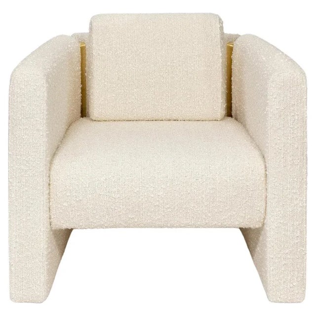 Cream Fernandine Armchair by InsidherLand For Sale - Image 8 of 8