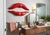 Large Modern 3-D Red Lips Wall Mount Handcrafted Original Design by Brian M Chalker for Remi Danielle Modern, 2026 For Sale - Image 9 of 12