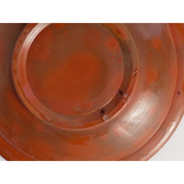 Brown Brown and Cream White Stoneware Bowl by Andersson & Johansson for Höganäs, 1920s For Sale - Image 8 of 11