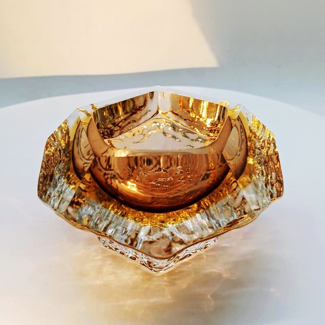 Flavio Poli Vintage Italian Ashtray in Murano Glass by Flavio Poli for Seguso, 1960s For Sale - Image 4 of 8