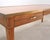 Midcentury French Palladian Fruitwood Library Table Desk 7 Ft For Sale - Image 9 of 18