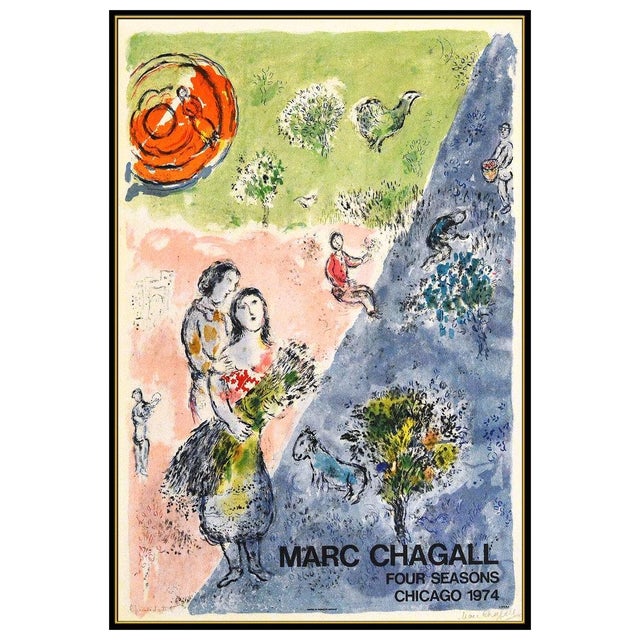 Surrealism 1970s The Four Seasons, Marc Chagall For Sale - Image 3 of 6